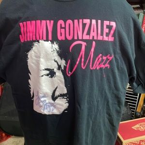 Jimmy Gonzalez Mazz SIGNED crewneck T-shirt. size two x large unisex.